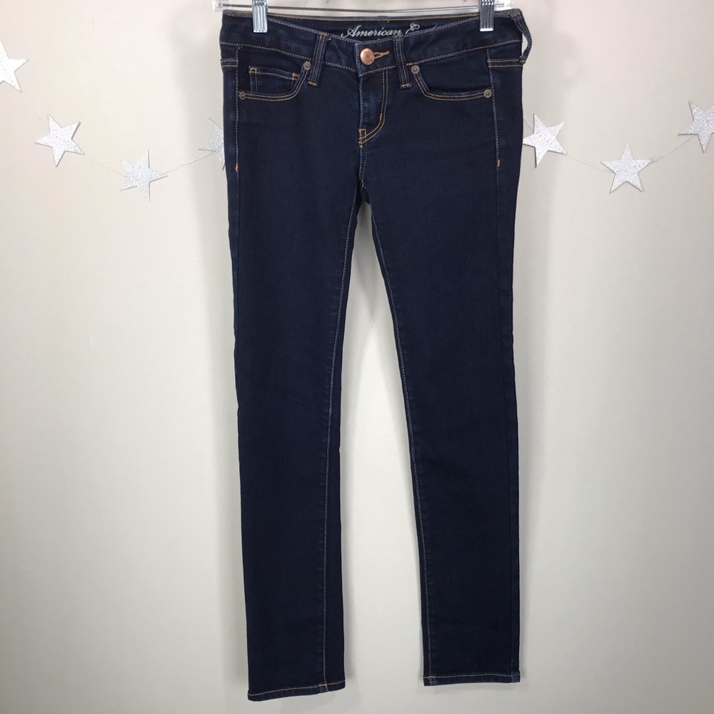 2 Short American Eagle Skinny Stretch Jeans
